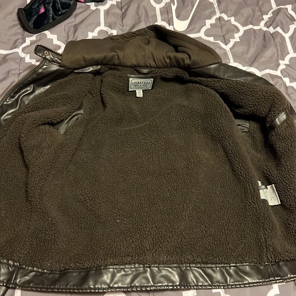 Levi Strauss Fleece Lined Leather Jacket - Picture 6 of 8